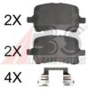 A.B.S. 37581 OE Brake Pad Set, disc brake